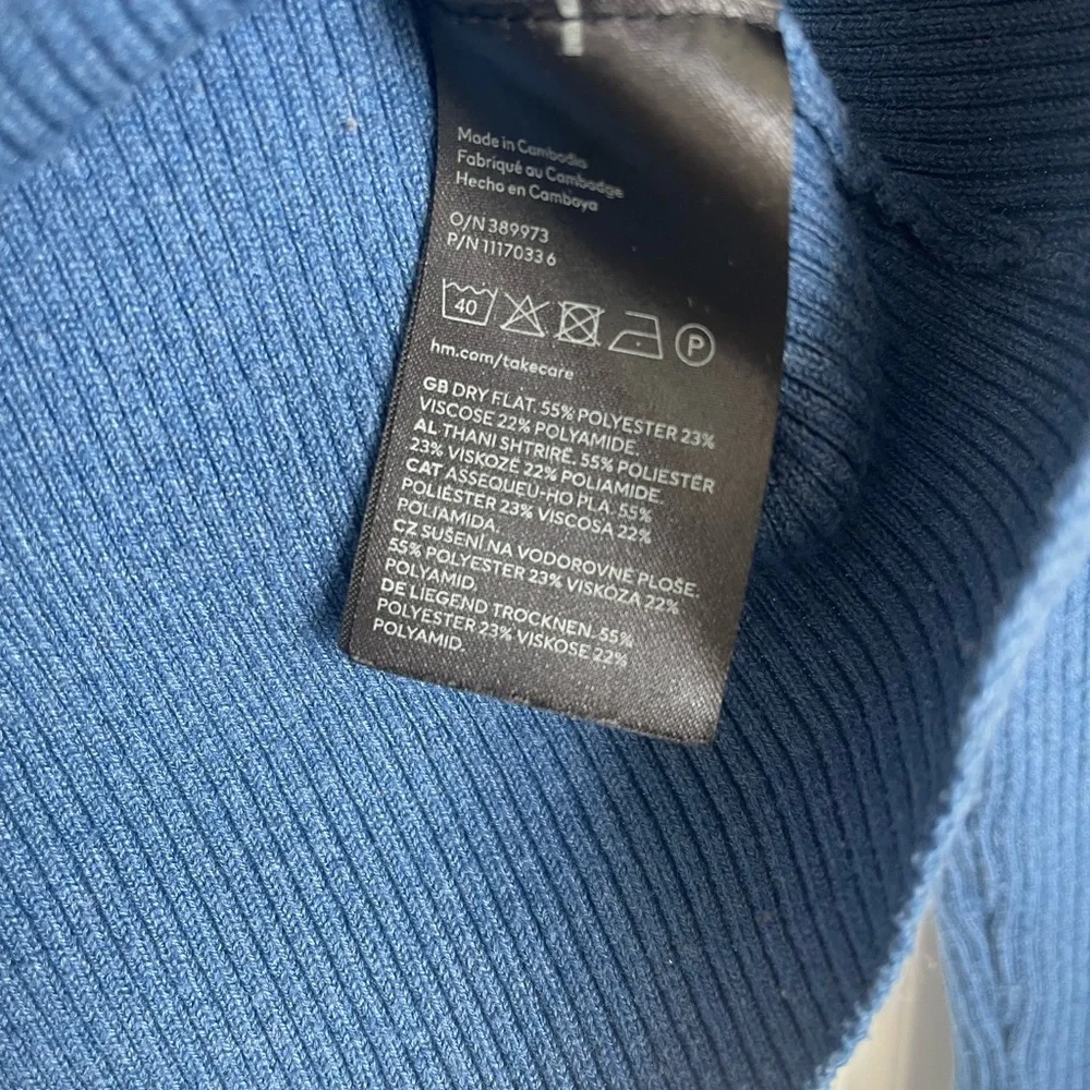 Blue Ribbed Long Sleeve - Picture 4 of 4